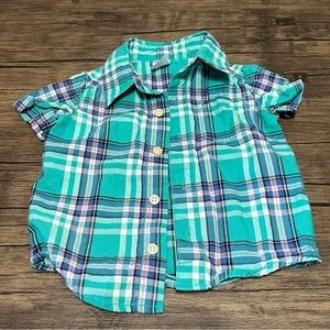Carter’s 6 Month Short Sleeved Button Down Shirt